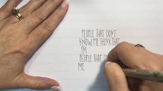 Watch me draw a quote that is all about me! Ha! #melonheadz #melonheadzdraws
