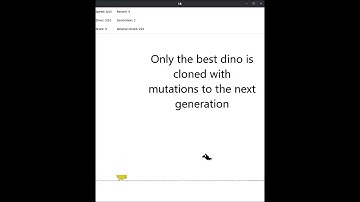 Genetic algorithm - AI learns to play Chrome Dinosaur Dame