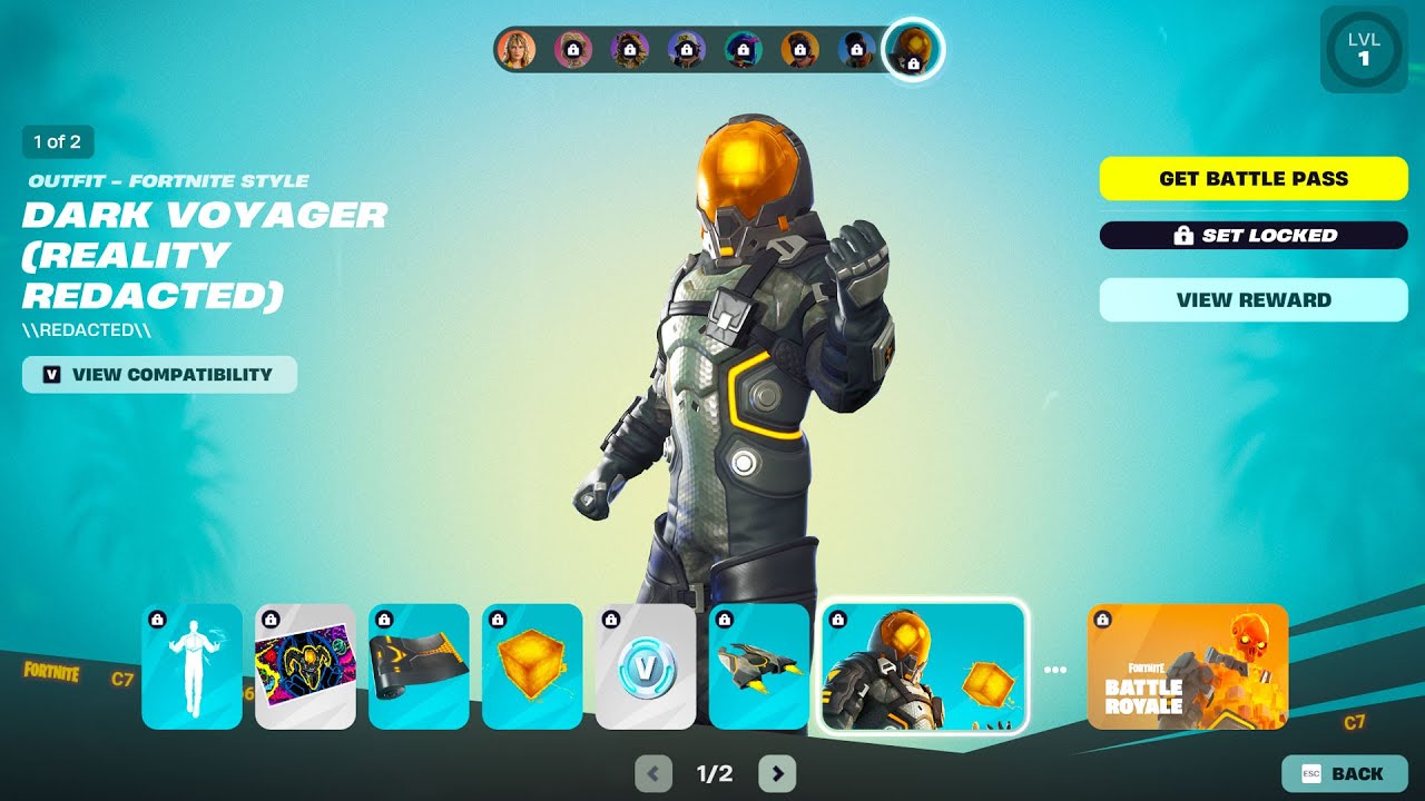 NEW Chapter 7 Season 1 Full Fortnite Battle Pass Showcase! (No Overlays)