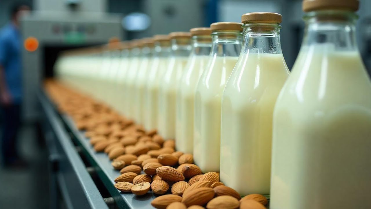 How Almond Milk Is Manufactured and Packaged