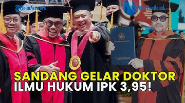 AHMAD SAHRONI SANDANG GELAR DOKTOR ILMU HUKUM IPK 3,95❗ DULU BEREDAR IJAZAH SMP NILAI RATA-RATA 6