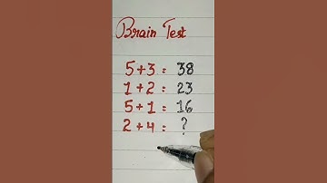 Brain Test #ytshorts #iqtest #video #puzzle #basicmaths #maths #shorts