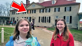 WHATS INSIDE GEORGE WASHINGTONS HOUSE? @JillianandAddie