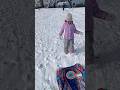 A little girl got crushed while sledding | Snow Sledding | Snow Slide | Sledding | Triple Sisters