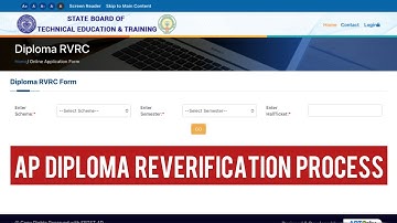 AP DIPLOMA REVERIFICATION APPLYING PROCESS | AP DIPLOMA RV/RC/PC APPLY PROCESS 2025