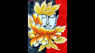buddha easy painting
