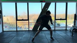 Lateral shuffle (bungee resisted)