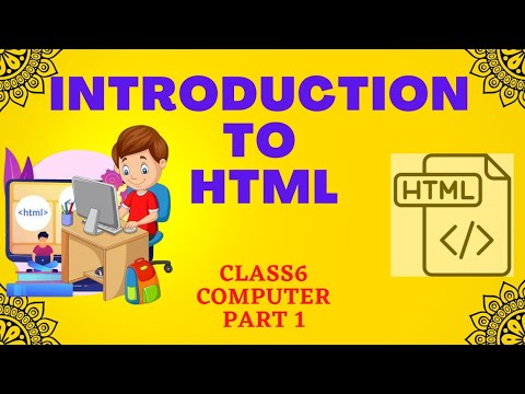 Introduction To HTML|part(1)|computer|class6|ICSE - YouTube