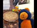 He found his food