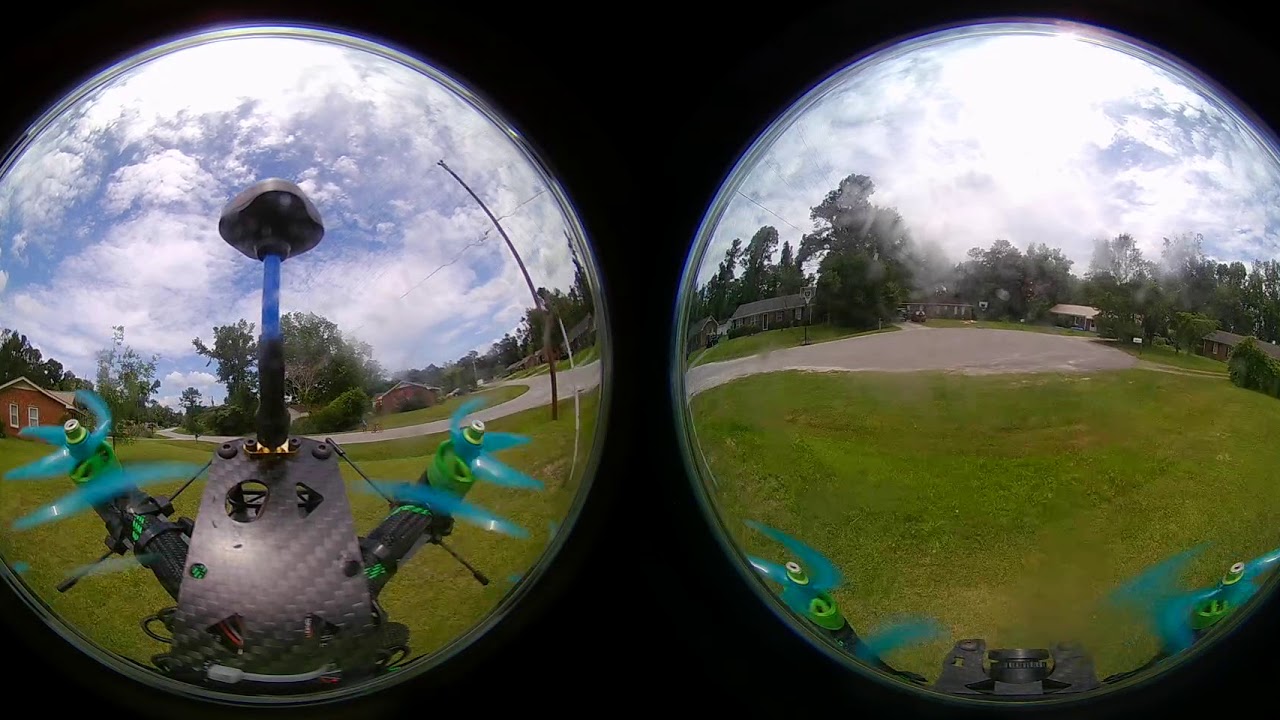 360 camera test flight - YouTube