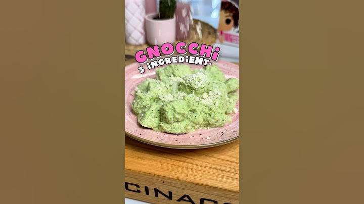 GNOCCHI con solo 3 ingredienti 💖 #gnoccchi #broccoli #ricettein10minuti