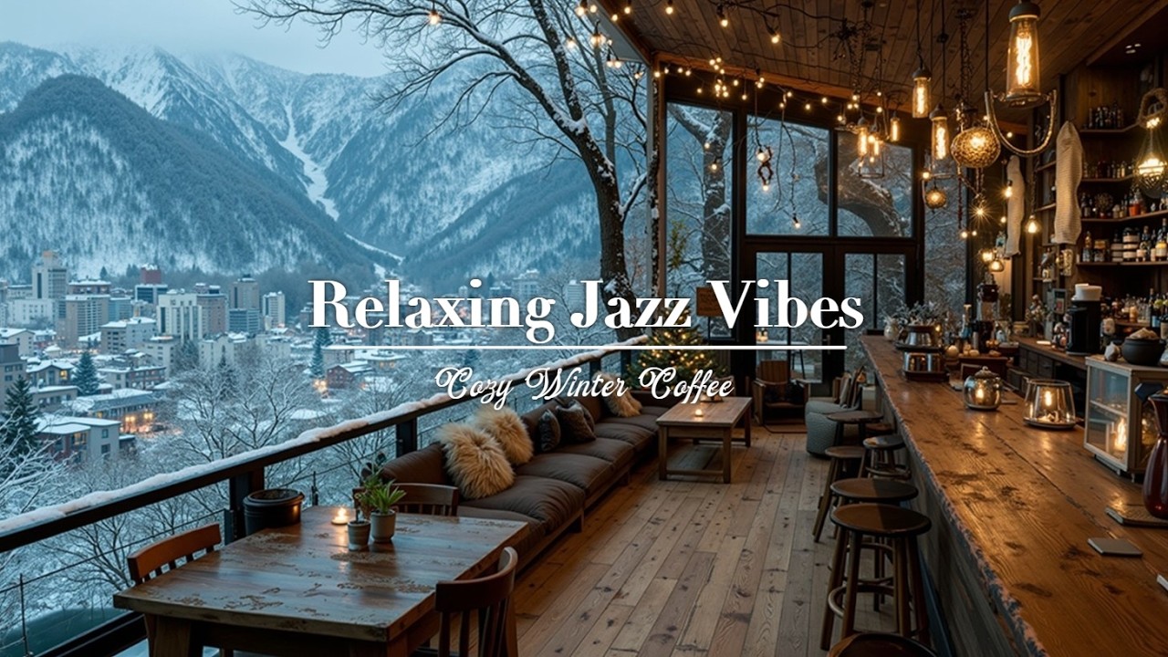 Cozy Winter Jazz & Coffee Shop Ambience for Focus & Work | Relaxing ...