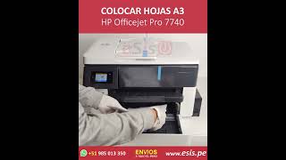 Como colocar Hojas A3 en la impresora HP OfficeJet Pro 7740