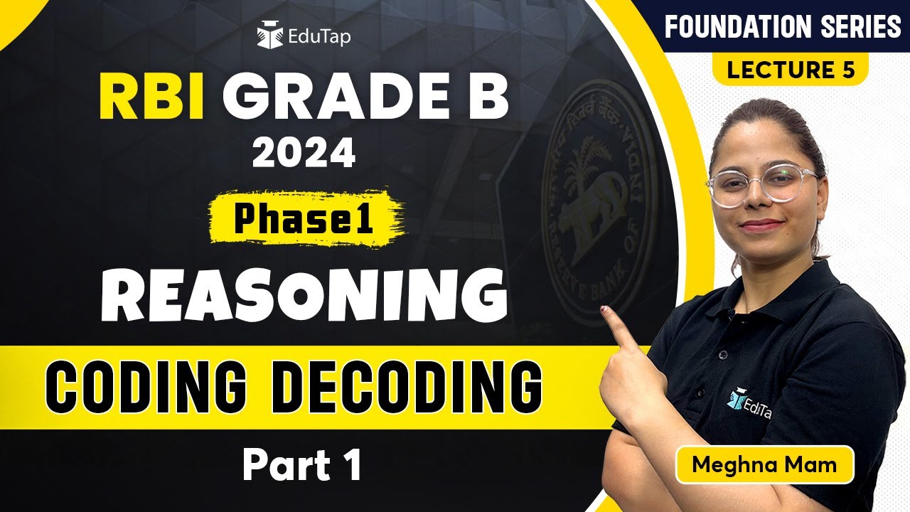 Coding & Decoding | Reasoning Classes For RBI Grade B | Important ...