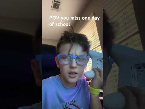 POV When You Miss One Day Of School