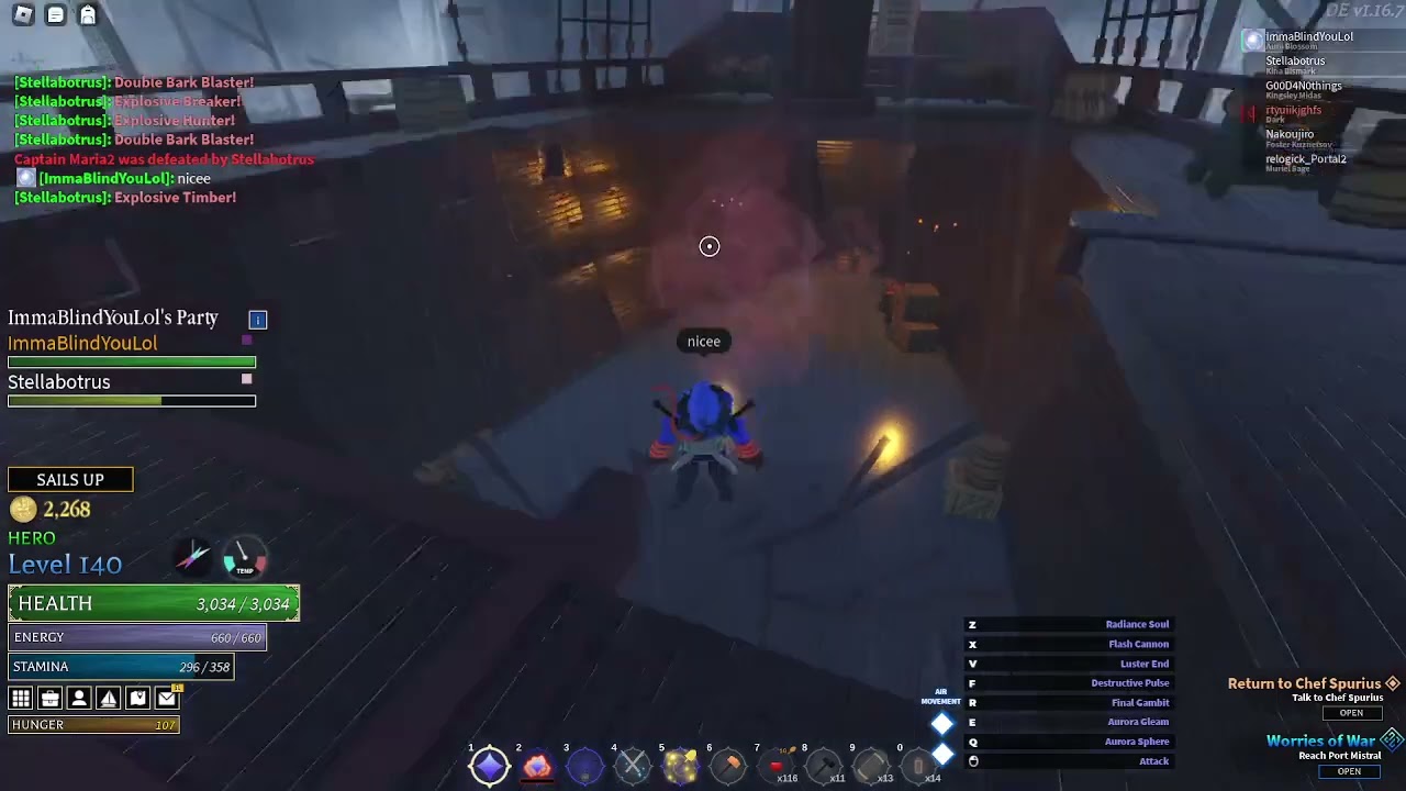 Arcane Odyssey, friend's wood paladin showcase! (Maria boss fight)