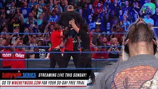 Kurt Angle \& The Shield lead a Raw raid of SmackDown: SmackDown LIVE, Nov. 14, 2017(REACTION)