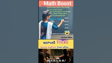 Men–Women Efficiency Trick That Every Aspirant MUST Learn 🚀 #SSCPrep #RRBPrep #MathBoost #yt #shorts