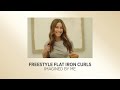 Free Style Flat Iron Curls with Pro Artist White Gold 1 Digital Salon Straightener