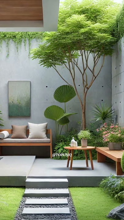 ide inspirasi taman rumah minimalis #home #design #interiordesign #beautiful