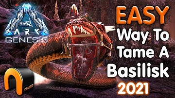 ARK How To EASY Tame A BASILISK #ARK