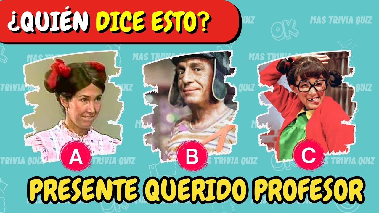 ¿Conoces TODAS las FRASES del Chavo del 8? 🏆 ¡Acepta el Reto QUIZ!
