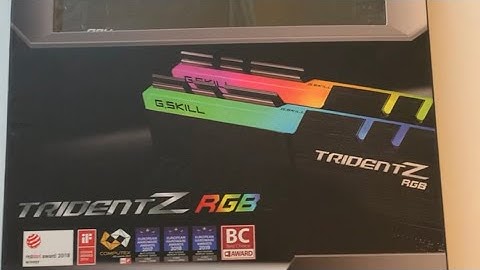 32gb 3600mhz G-Skill Trident Z Unboxing