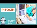 How does PITOCIN work to induce labor?