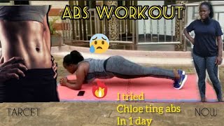 I tried Chloe Ting's ABS challenge for 2 weeks in 1 day | Abs workout challenge