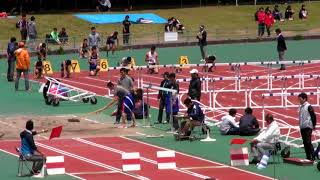 20180503 第71回大阪高校陸上3 4地区予選会 男子 110mH TR 3組