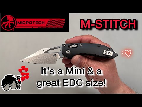 It had me in stitches… maybe a little… or a Microtech Mini Stitch knife (M-Stitch). Whoa!