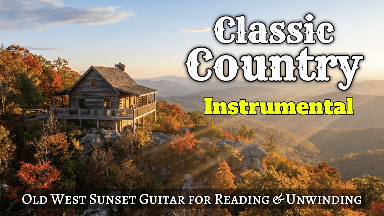 Classic Country Instrumental – Old West Sunset Guitar for Reading & Unwinding | No.01 (1 Hour)