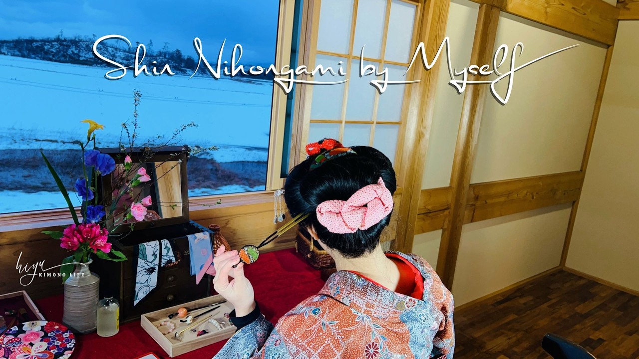 #20 👘 Создайте потрясающую японскую прическу самостоятельно ✨ Easy Shin Nihongami Tutorial