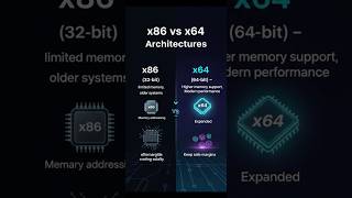 Difference between x86 (32-bit) and x64 (64-bit) architectures