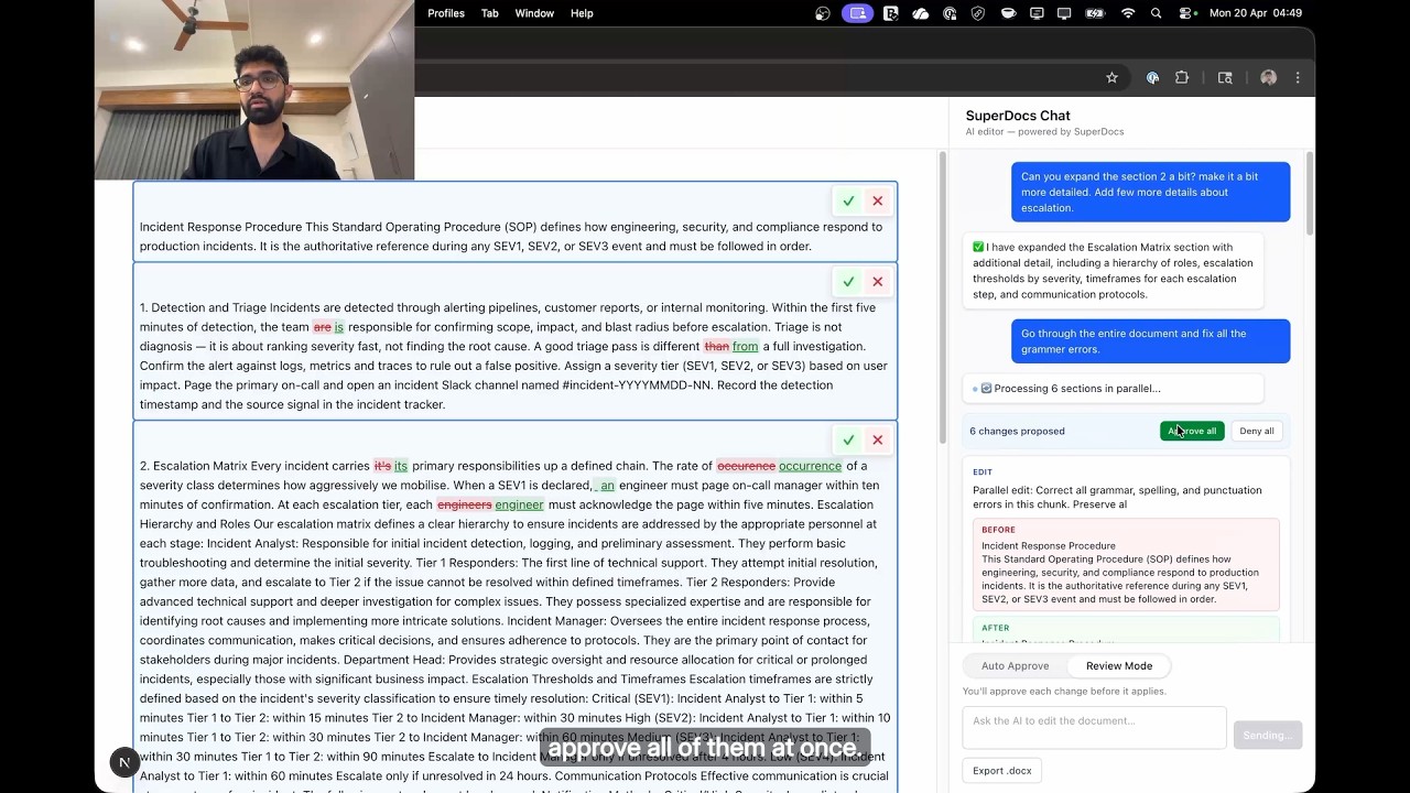 I turned ProseMirror into Cursor for documents in 15 min using SuperDocs (open source)