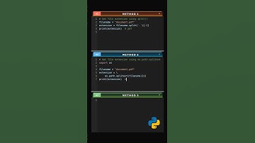 Get File Extension via 3 Methods #extension