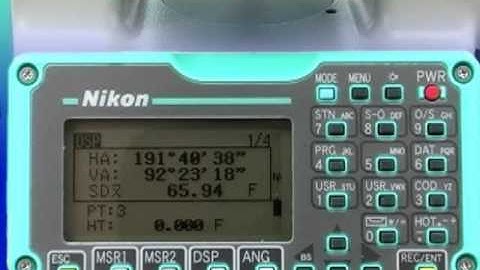 Total Station 15 - Recording Data: Basic Theodolite Use