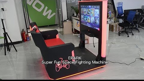 EPARK Super Fun Space Fighting Machine Coin-Operated Remote Control Soft Cushion Rechargeable Game
