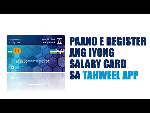 HOW TO REGISTER AL TAHWEEL APP WITH YOUR SALARY CARD | TAGALOG