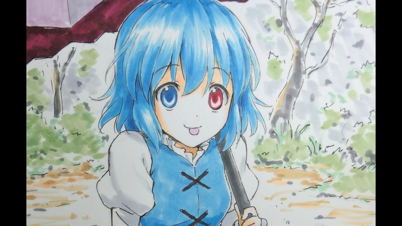 東方ワンドロ 多々良小傘 描いてみた Touhou Youtube