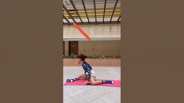 Front split for non flexible 🤔🔥 #split #tutorial #stretching #homeworkout #shorts #gymnast