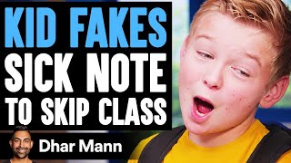 Kid FAKES SICK NOTE to Skip Class, He Instantly Regrets It | Dhar Mann screenshot 3