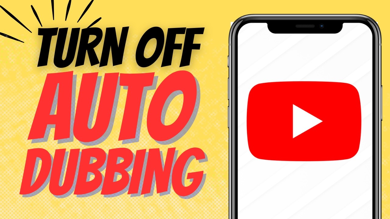 How To Turn Off Auto Dubbing On Youtube On Your Mobile | Easy Solution ...