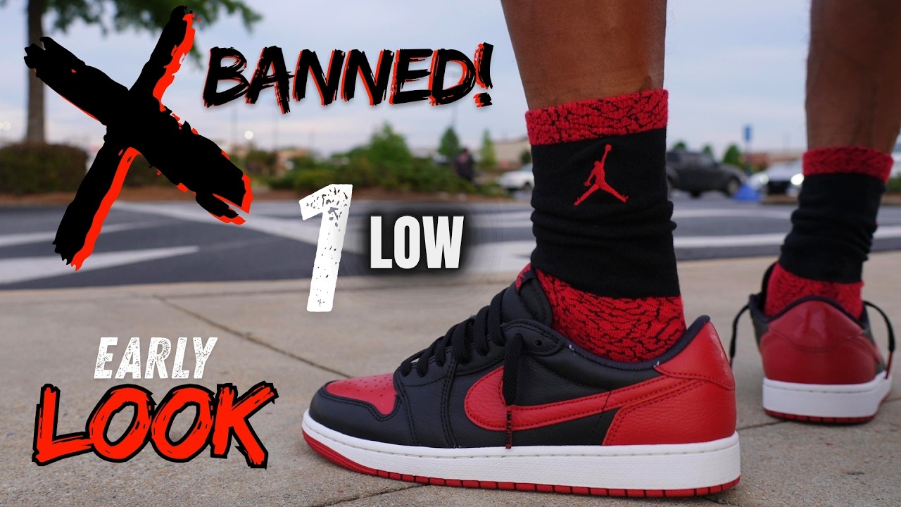 EARLY LOOK!! 2026 JORDAN 1 LOW BANNED BRED OVERVIEW, ON FEET