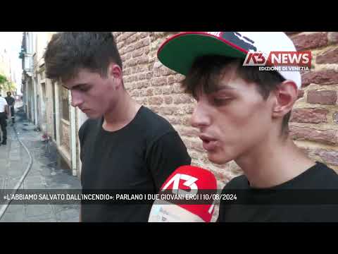 «L'ABBIAMO SALVATO DALL'INCENDIO»: PARLANO I DUE GIOVANI EROI | 10/08/2024