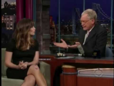 Jennifer Garner with David Letterman 2009 - part 1