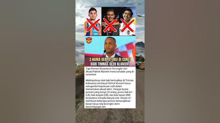TIGA PEMAIN INI BERPOTENSI DICORET OLEH PATRICK KLUIVERT