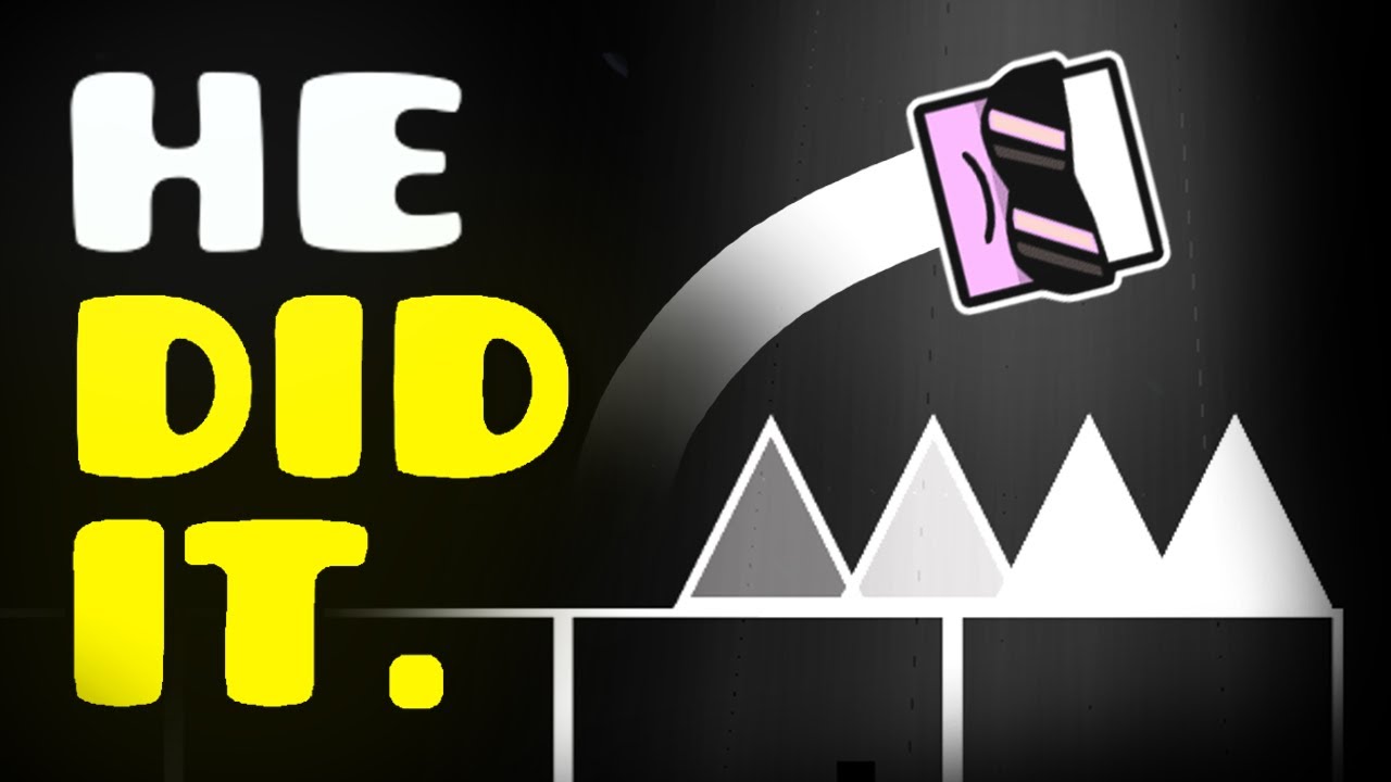 He Just Beat The HARDEST Level In Geometry Dash - YouTube