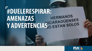 Otoniel Martínez ha recibido amenazas por mostrar lo que ocurre en Nicaragua