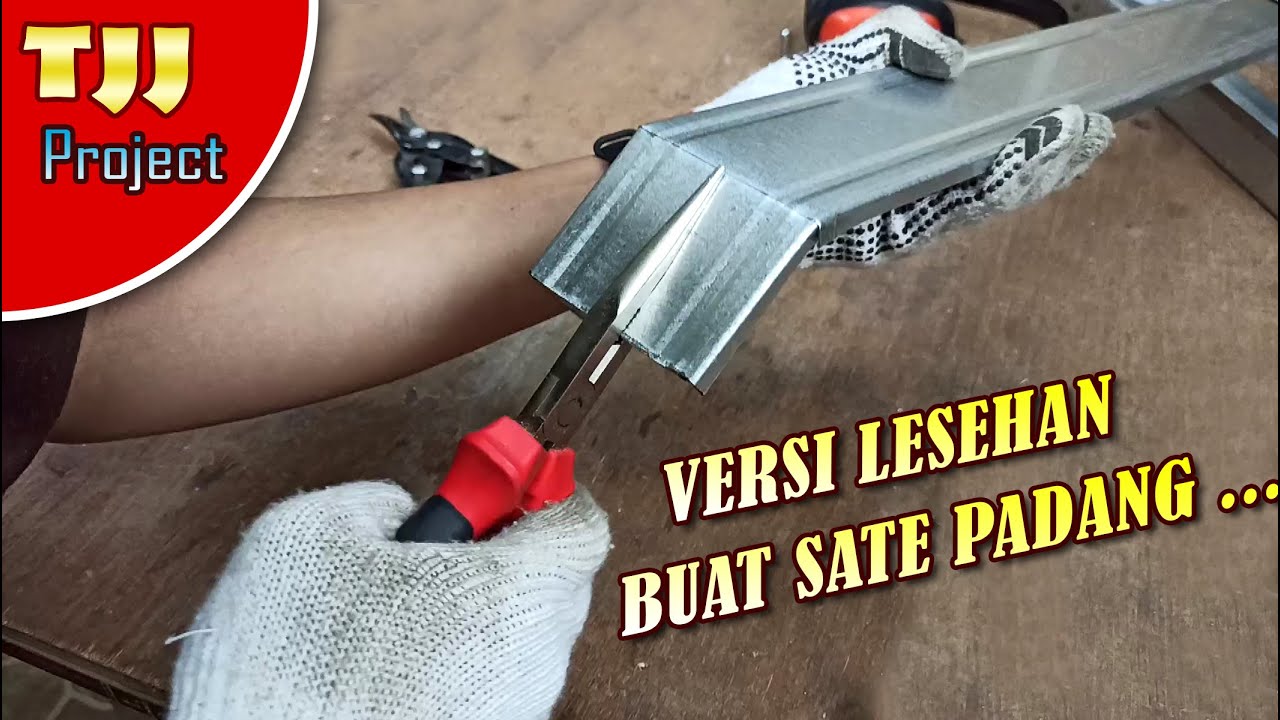 Bikin sendiri panggangan sate padang versi lesehan dari baja ringan